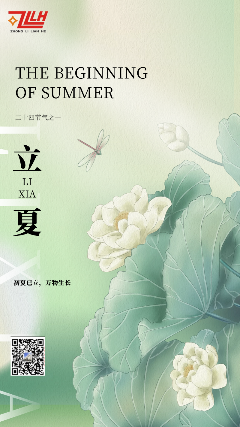 立夏荷花海報(bào)